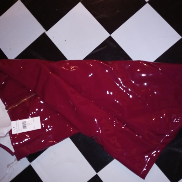 Fashion Nova Dresses & Skirts - Strapless latex mini dress